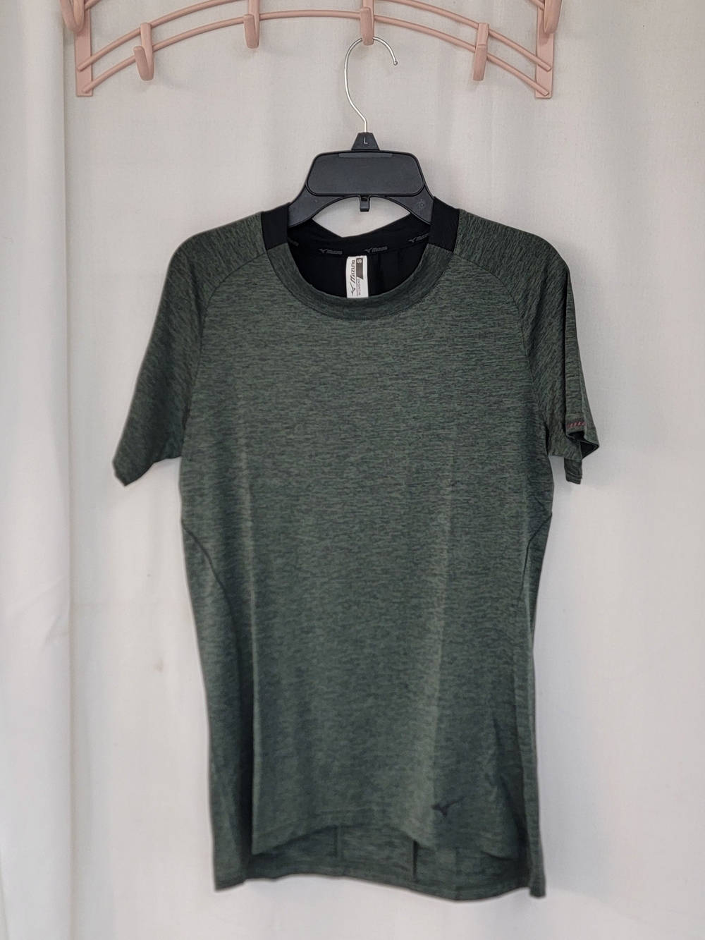 Mizuno Men's Heather Olive Green Short-Sleeve Performance Tee